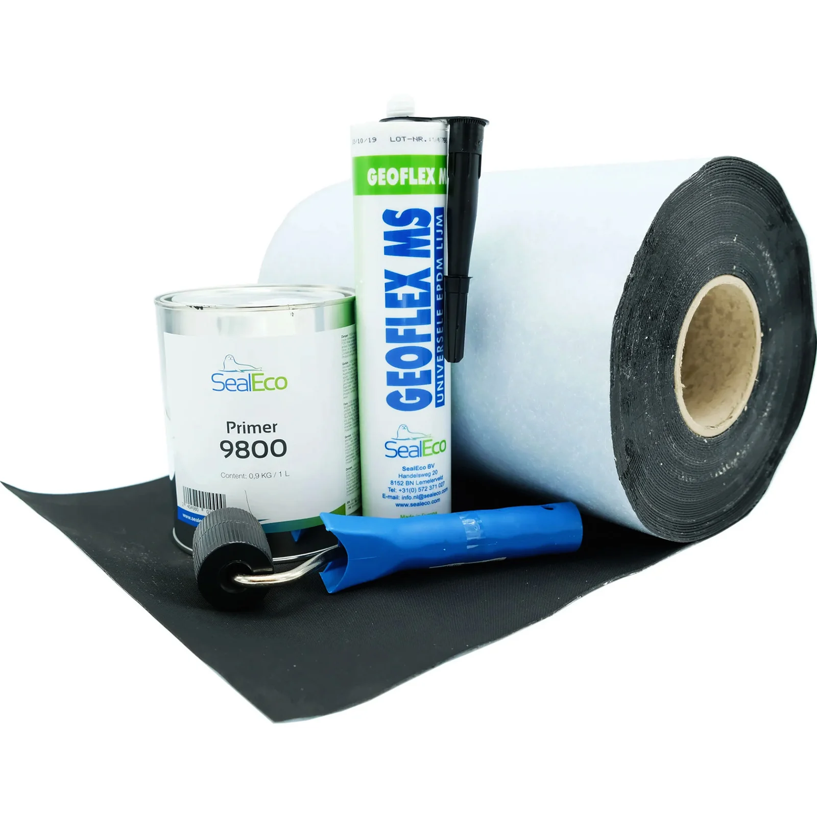 Membrană EPDM autoadezivă CladSeal SA 1.7m x 20m pentru etanșare fațade cu barieră de vapori și accesorii montaj